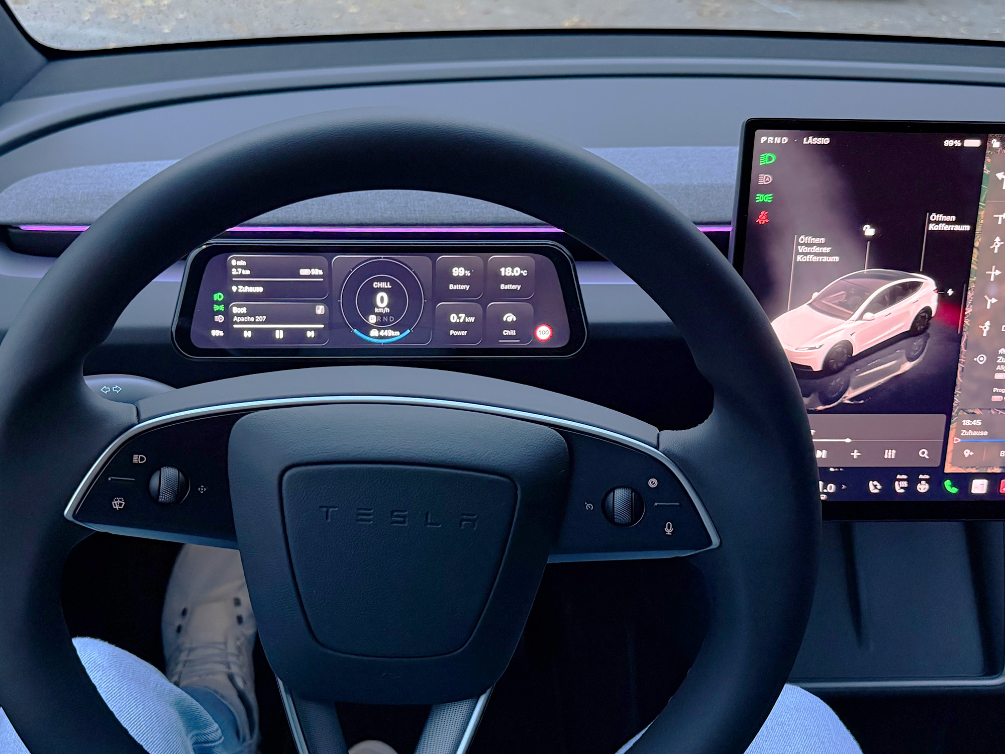 S3XY Dash Halter Tesla Model Y Juniper Standard & Premium | StealthMount | Lüftung und S3XY LED frei | Lenkrad voll verstellbar – Bild 10